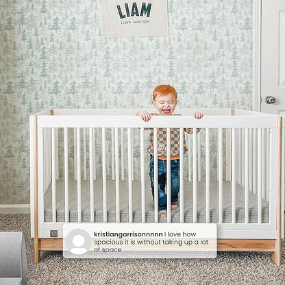 GAP babyGap Tate 4-in-1 Convertible Crib - Greenguard Gold Certified, Ebony/Natural