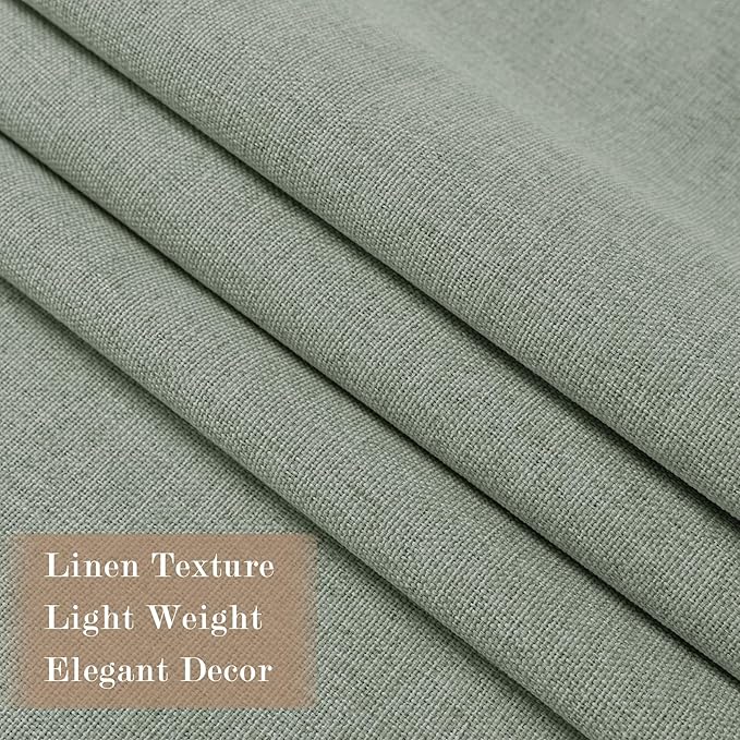 150 Inches Extra Wide Room Divider Draperies, Pinch Pleat Drapes, Absolutely Blackout Sliding Door Drapery, Total Privacy Ceiling Track Curtains, 150" W by 96" L, Fog Green (1 Panel)
