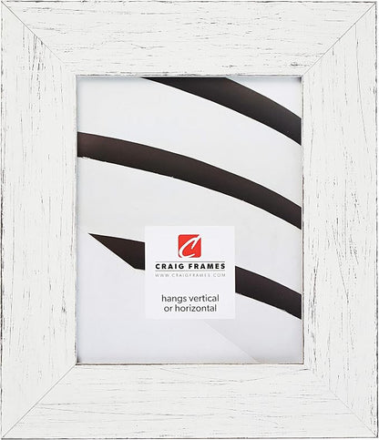 Craig Frames Jasper Wide Picture Frame, 19 x 25 Inch, Country Marshmallow White