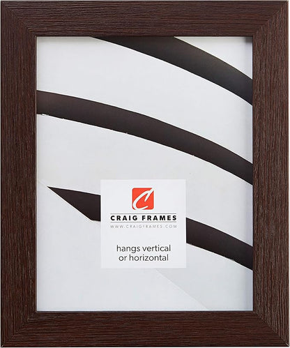 Craig Frames Bauhaus 125, 24x36 Picture Frame, Melinga Brown Oak
