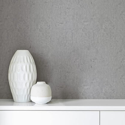 CRE8TIVE 24"x118" Wide Grey Concrete Wallpaper Peel and Stick Removable Cement Contact Paper Thick Texture Self Adhesive Waterproof Paper Roll for Countertop Cabinet Industrial Decorative Vinyl Film