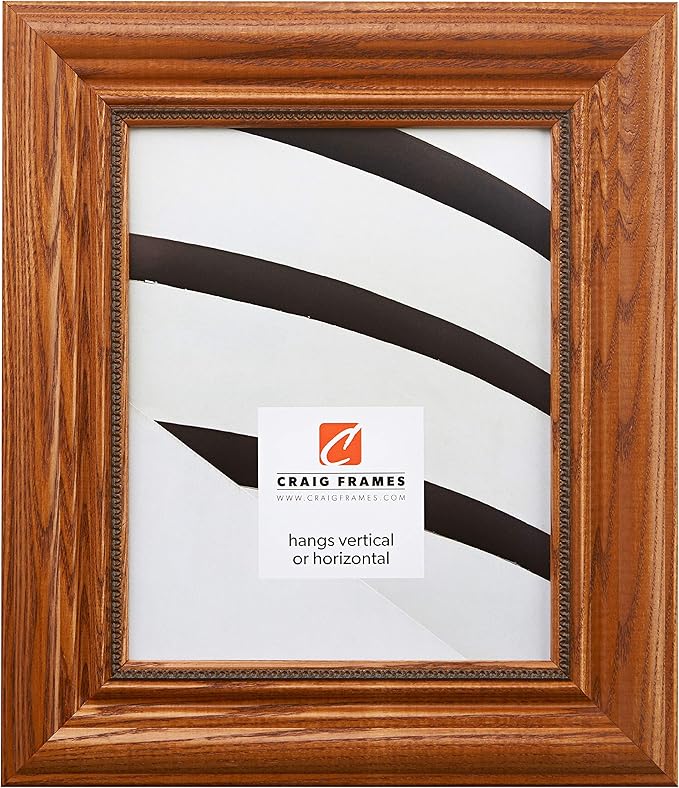 Craig Frames 15177483250 20 by 27-Inch Picture Frame, Solid Wood, 2.25-Inch Wide, Honey Oak
