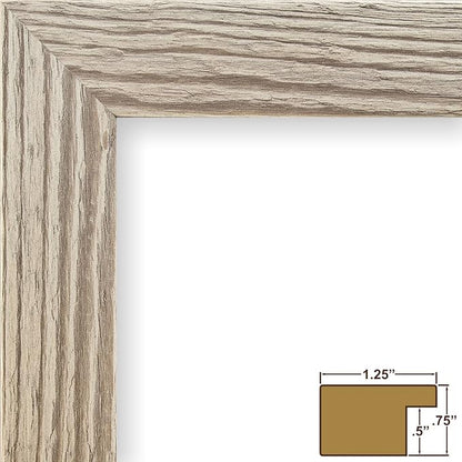 Craig Frames 11x14 White Picture Frame, Wall Decor for Art and Photos | Ready to hang with a protective glass front, made in the USA for a gallery display