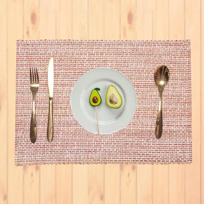Urban Villa Two Tone Placemat Cotton Tablemat 14x20 (Set of 6) Fall