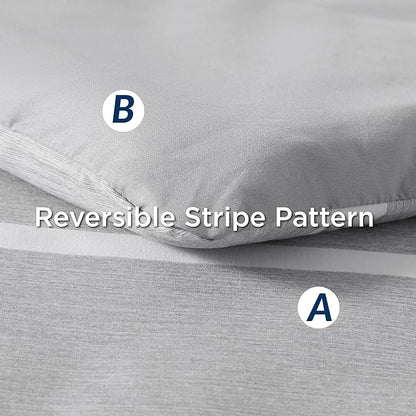 Bedsure Extra Long Twin XL Comforter Set, Grey Twin XL Bedding Set, All Season Dorm Room Essentials with 1 Pillow Sham, Flat Sheet, Fitted Sheet and 1 Pillowcase