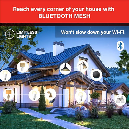 Sengled Alexa Light Bulb, S1 Auto Pairing with Alexa Devices, Warm Light Bulbs, Smart Light Bulbs that Work with Alexa, Bluetooth Mesh Smart Home Lighting, E26 60W Equivalent, 800LM, 2-Pack