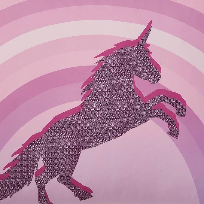 Kids Bedding Set Bed in a Bag for Boys and Girls Toddlers Printed Sheet Set and Comforter, Twin, Unicorn Forever
