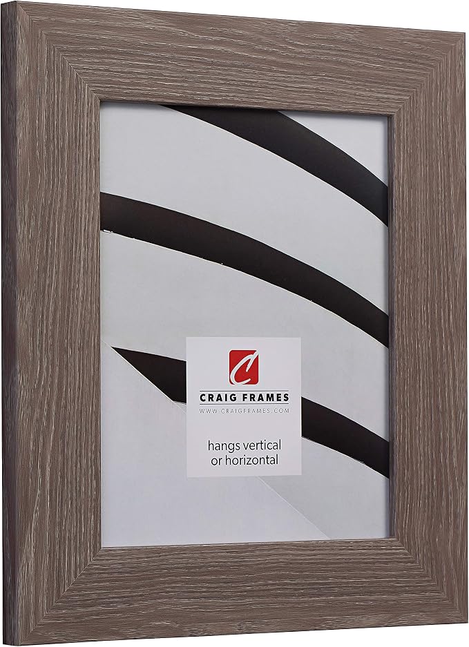 Craig Frames 20x26 Barnwood Grey Picture Frame for Posters and Gallery Wall | Lightweight shatter resistant acrylic facing with a rigid backing board, made in the USA