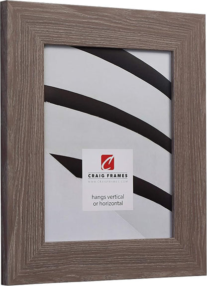 Craig Frames 20x26 Barnwood Grey Picture Frame for Posters and Gallery Wall | Lightweight shatter resistant acrylic facing with a rigid backing board, made in the USA