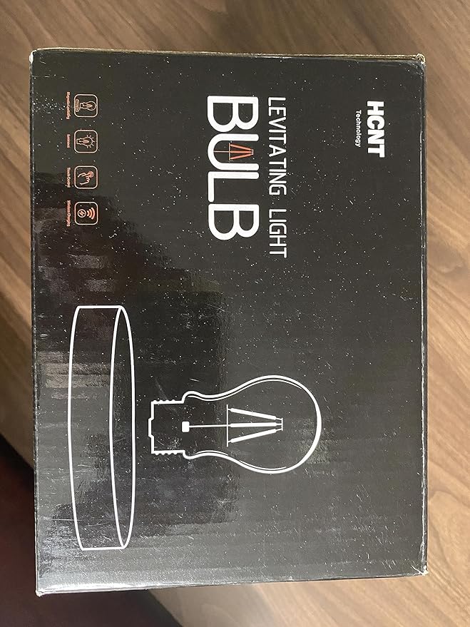 Levitating Bulb Lamp Magnetic Floating LED Light Desk Lamp Table lamp Night Light, 360 Degree Automatic Rotating Light for Unique Gifts Room Home Office Decor