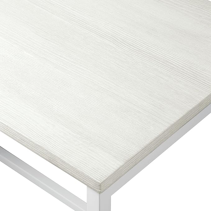 OSP Home Furnishings Contempo L-Shaped Desk, White