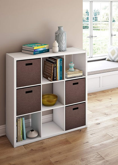 ClosetMaid 4588 Decorative Open Back 9-Cube Storage Organizer, White