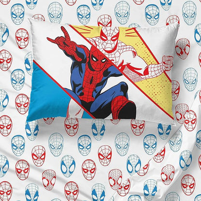 Marvel Spiderman Beyond Amazing 5 Piece Full Size Bed Set - Includes Comforter & Sheet Set Bedding - Super Soft Fade Resistant Microfiber (Official Product)
