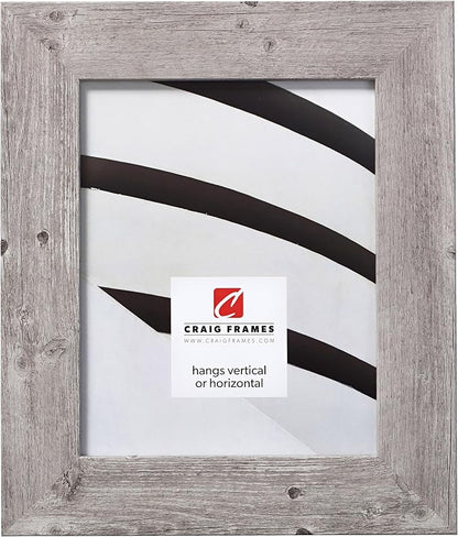 Craig Frames 10x16 Grey Oak Picture Frame for Posters and Gallery Wall | Displays photos and prints behind clear glass, ready to hang, made in the USA