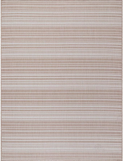 Stripe Outdoor Rug 10x14 Washable Outside Carpet for Indoor Patio Porch Waterproof Easy Cleaning Non Shedding Area Rugs Beige 10 x 14