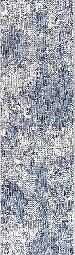 Keen Home Design Terrace Outdoor Runner Rug - 2x10 Washable Indoor/Outdoor Rug for Patio, Kitchen, Balcony, Beach, Garden, Deck and Porch, Size: 2'2"x9'11"