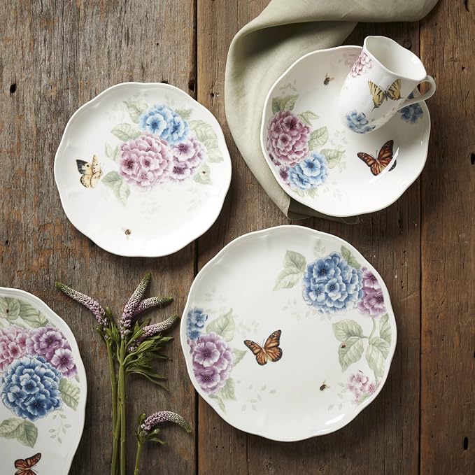 Lenox Butterfly Meadow Hydrangea Pasta Bowl, 1.60 LB, Multi
