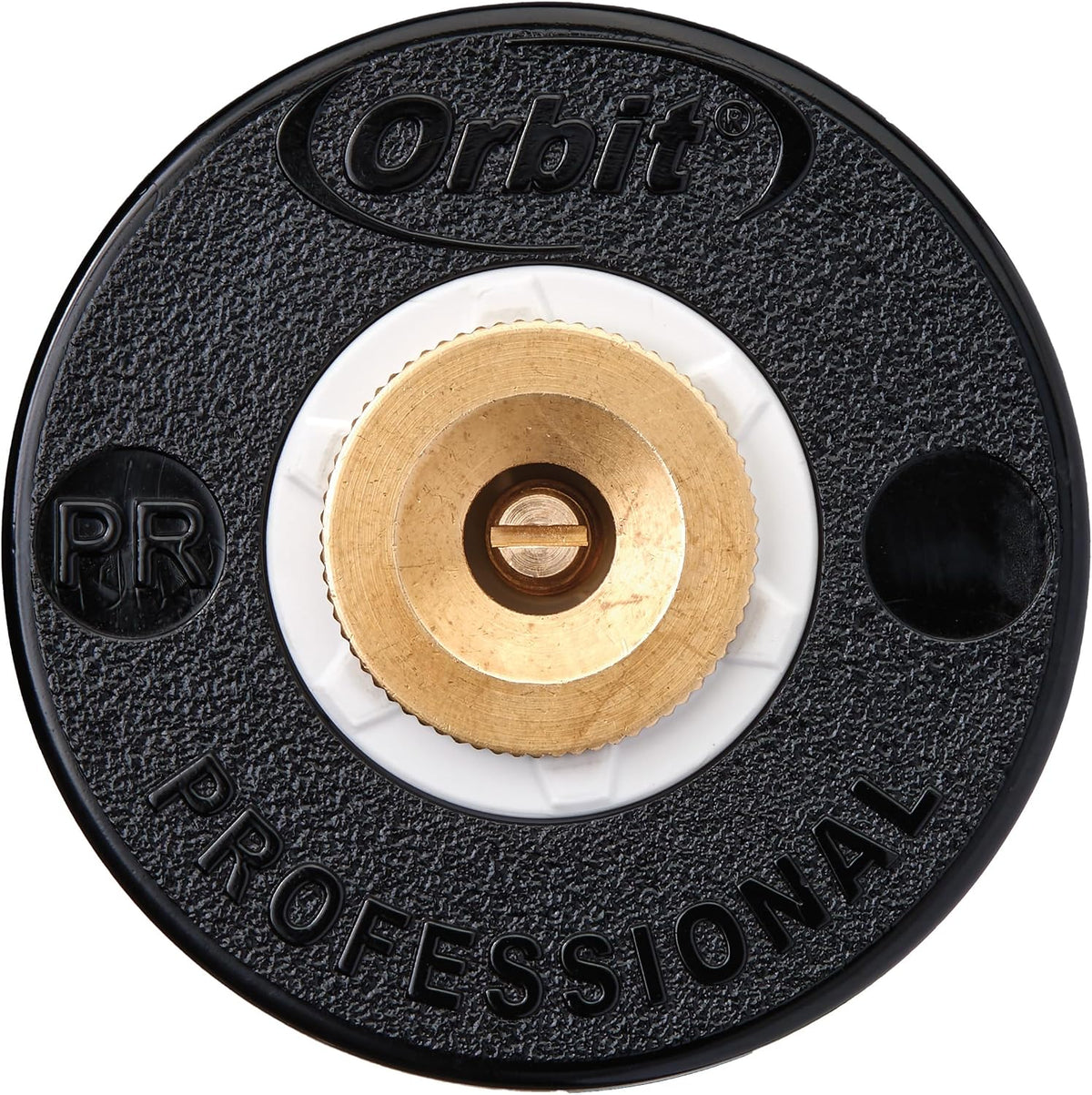 Orbit 80312 4-inch Professional Pressure-Regulating Pop-Up Spray Head Sprinkler with 15-Foot Brass Nozzle, Full Spray