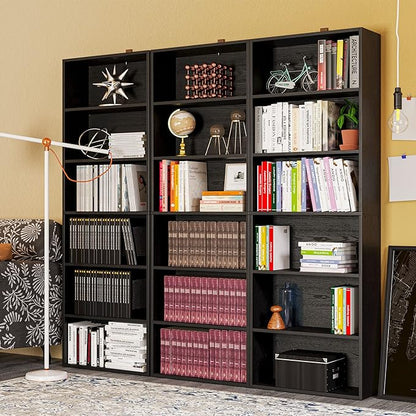 IRONCK Bookshelves and Bookcases Floor Standing 6 Tier Display Storage Shelves 70in Tall Bookcase Home Decor Furniture for Home Office, Living Room, Bed Room