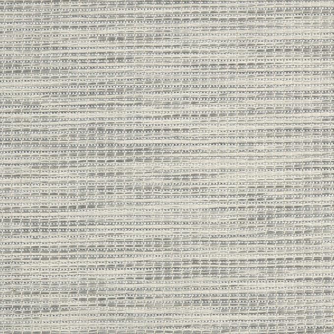 Nourison Positano Light Grey 2' x 6' Area Rug Easy Clean, Non Shedding, Bed Room, Living Room, Dining Room, Kitchen (6' Runner)