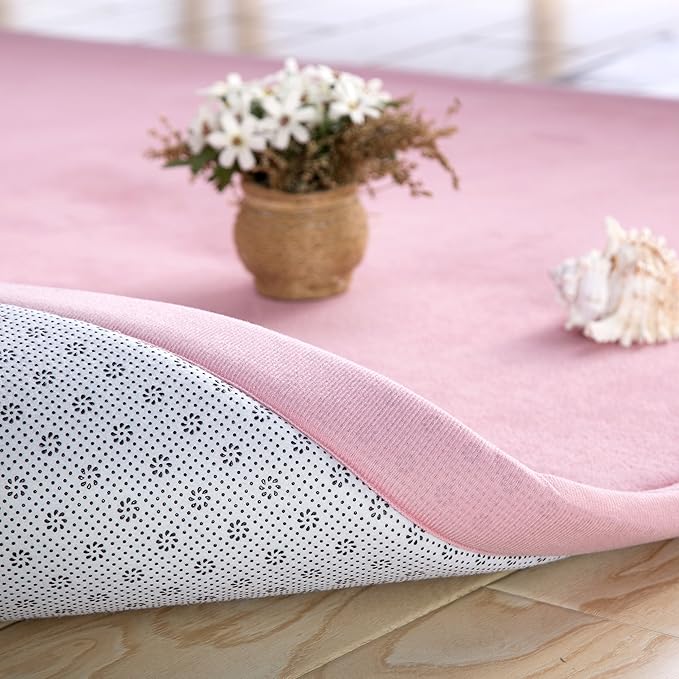 Children Play Mat, V-mix Handmade Weaving Plush Foam Play Crawling Rugs for Baby, Toddler, and Children Play Blanket, Yoga Mat, Exercise Mat-Cushy- Soft & Thick Hypoallergenic, Non-Toxic, Reversible