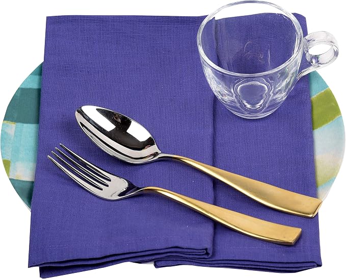 Urban Villa Cloth Napkins Cotton 20x20 (Set of 12) Multi