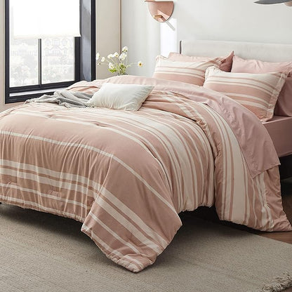 Bedsure Twin XL Comforter Set with Sheets - 5 Pieces Twin XL Bedding Sets, Twin XL Bed in a Bag with Comforter, Sheets, Pillowcase & Sham