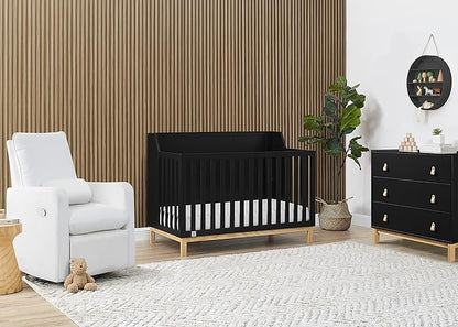 GAP babyGap Oxford 6-in-1 Convertible Crib - Greenguard Gold Certified, Ebony/Natural