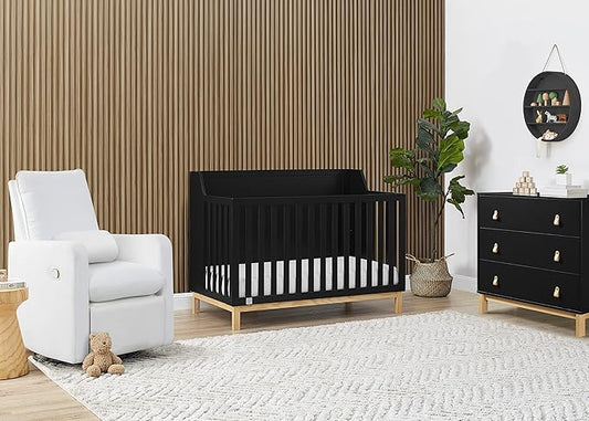 GAP babyGap Oxford 6-in-1 Convertible Crib - Greenguard Gold Certified, Ebony/Natural