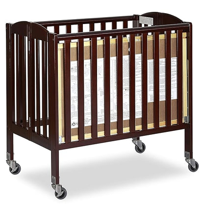 3-in-1 Folding Portable Crib, Espresso, Large
