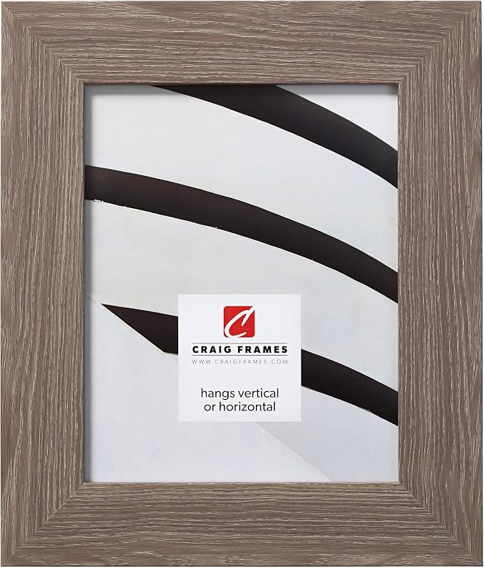 Craig Frames 26x30 Barnwood Grey Poster Frame for Posters and Gallery Wall | Lightweight shatter resistant acrylic facing with a rigid backing board, made in the USA