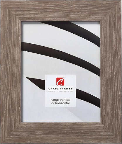 Craig Frames 20x26 Barnwood Grey Picture Frame for Posters and Gallery Wall | Lightweight shatter resistant acrylic facing with a rigid backing board, made in the USA