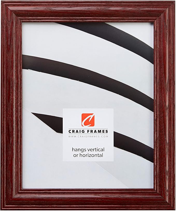 Craig Frames 18x24 Red Picture Frame, Wall Decor for Art and Photos | A lightweight, shatter resistant acrylic front, made in the USA for a gallery display