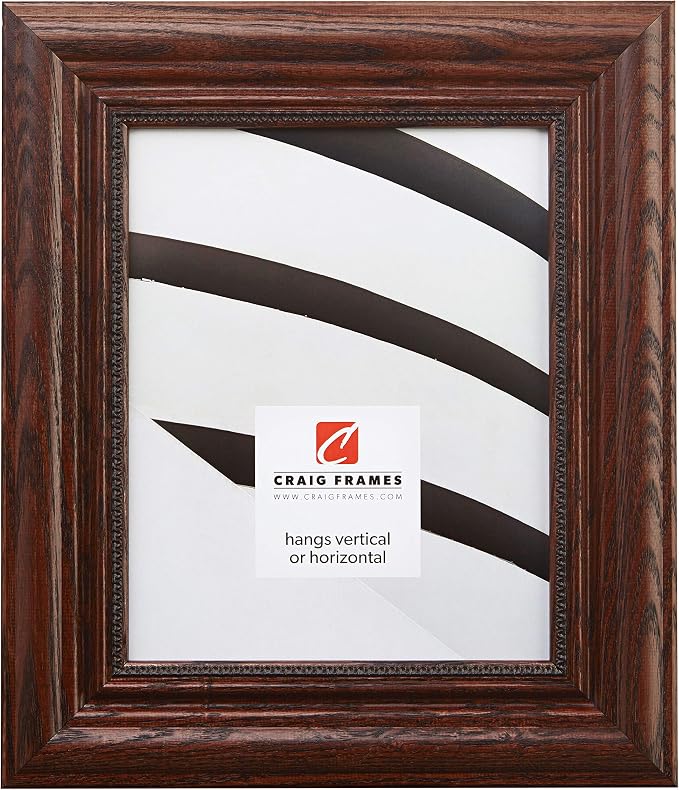 Craig Frames 15177483150 11 by 17-Inch Picture Frame, Solid Wood, 2.25-Inch Wide, Dark Walnut