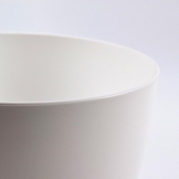 Plant Pots 12/10/9 inch Set of 3, Self Watering Flower Pots Indoor Outdoor, Planters with Drainage Hole Saucer Reservoir, White