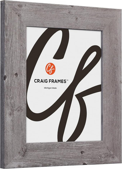 Craig Frames 10x16 Grey Oak Picture Frame for Posters and Gallery Wall | Displays photos and prints behind clear glass, ready to hang, made in the USA