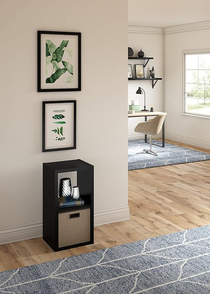 ClosetMaid 4540 Decorative Open Back 2-Cube Storage Organizer, Black