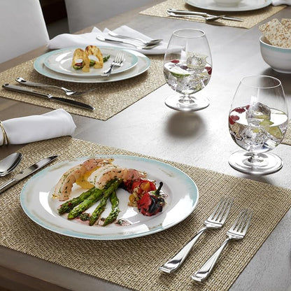 Oneida Moda 75-Piece 18/10 Silverware Set for 12, Flatware | silver, dishwasher safe | includes knives, forks, and spoons | heavy duty, cutlery set, utensil set, wedding silverware