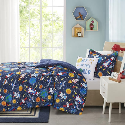 Mi Zone Kids Nash Printed Comforter Set, Full/Queen, Multi 4 Piece