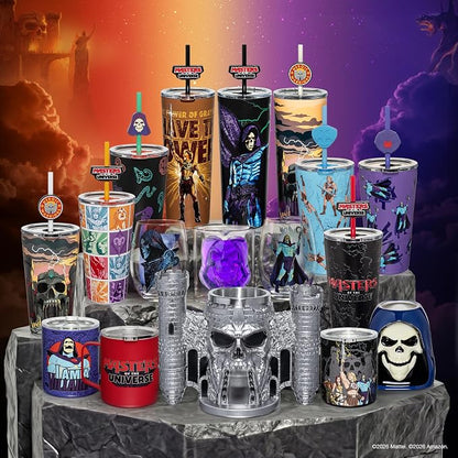 Dragon Glassware x Masters of the Universe Stainless Steel Camp Mug, 12 oz | Insulated Stainless Steel Mug for Coffee, Tea, Matcha, Hot Beverages; Official Masters of the Universe 2026 Movie Mug