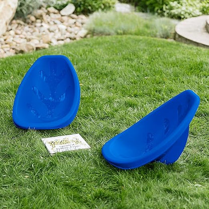 ECR4Kids Leaf Floor Seat, Rocker Chair, Blue, 6-Piece