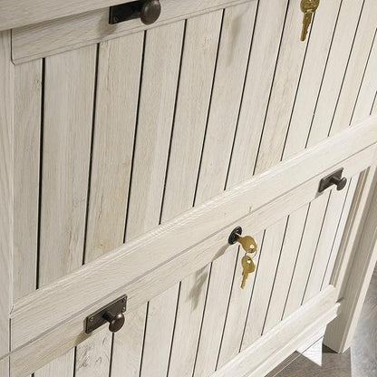 Sauder Costa Lateral File, Chalked Chestnut finish