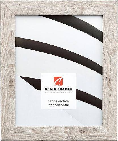 Craig Frames 11x14 White Picture Frame, Wall Decor for Art and Photos | Ready to hang with a protective glass front, made in the USA for a gallery display