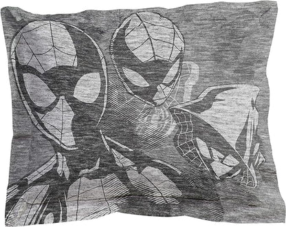 Jay Franco Marvel Spiderman Grunge Queen Comforter & Sham Set - Super Soft Kids Bedding - Fade Resistant Microfiber (Official Marvel Product)