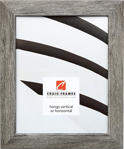 Craig Frames 14x20 Gray Picture Frame, Wall Decor for Art and Photos | A lightweight, shatter resistant acrylic front, made in the USA for a gallery display