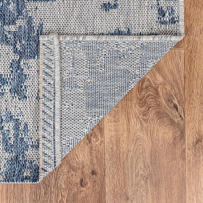Keen Home Design Terrace Outdoor Runner Rug - 2x10 Washable Indoor/Outdoor Rug for Patio, Kitchen, Balcony, Beach, Garden, Deck and Porch, Size: 2'2"x9'11"