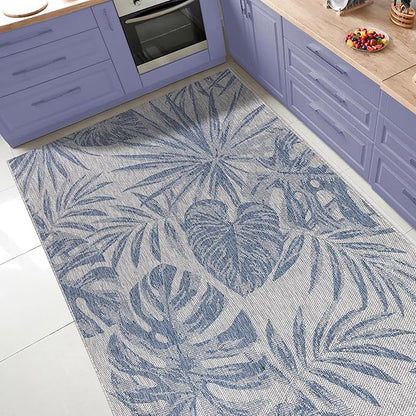 Keen Home Design Terrace Outdoor Area Rug - 9x12 Washable Indoor/Outdoor Rug for Patio, Kitchen, Balcony, Beach, Garden, Deck and Porch, Size: 8'10"x12'